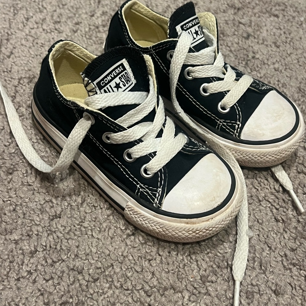 Converse Kids Black and White Sneakers
